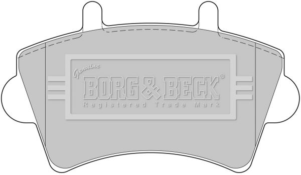 BORG & BECK Bremžu uzliku kompl., Disku bremzes BBP1746